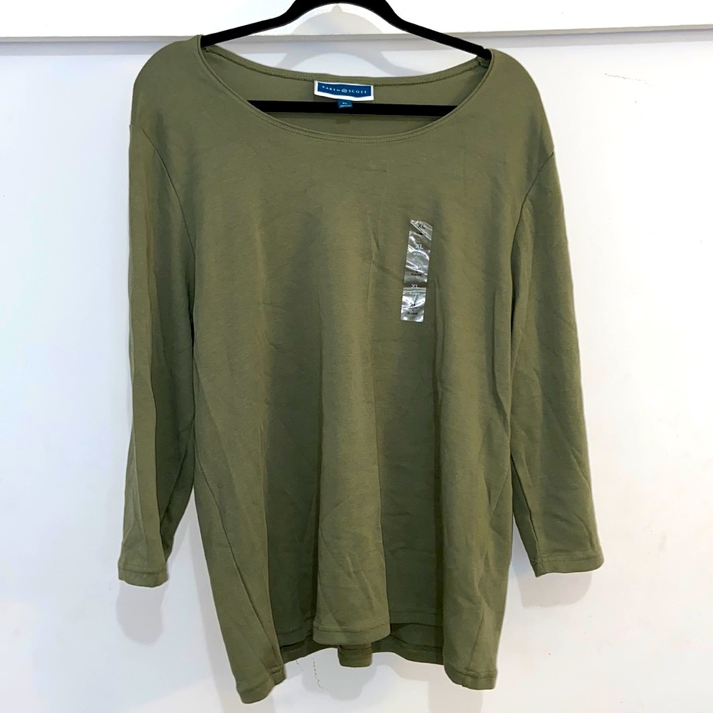 Karen Scott 3/4th Sleeve Tee